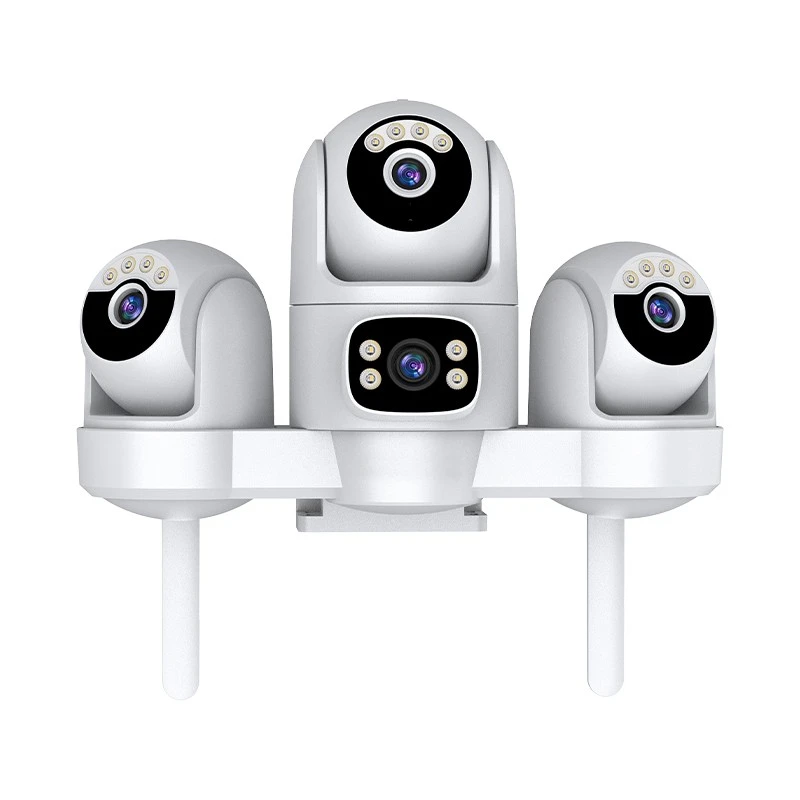 Quad-Lens 4G AI Solar Camera factory